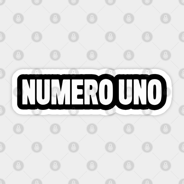 Numero Uno Sticker by Joker & Angel